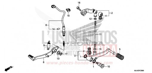 PEDALE CB500XAH de 2017